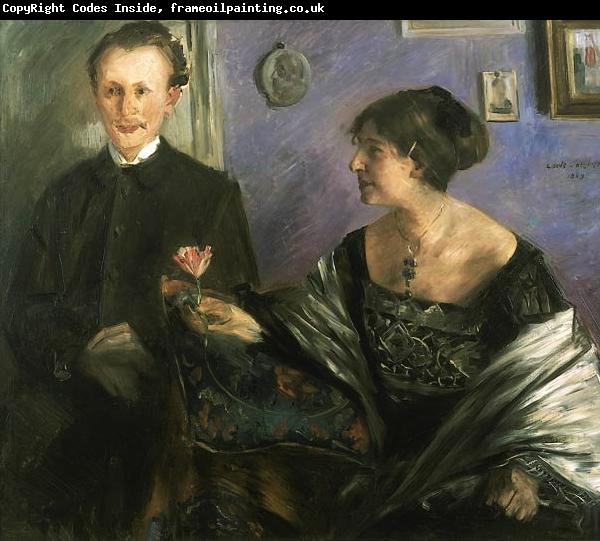 Lovis Corinth Portrait of the writer Georg Hirschfeld and his wife Ella